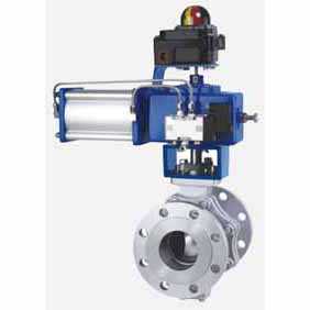 小型氣動O型切斷球閥（固定球)